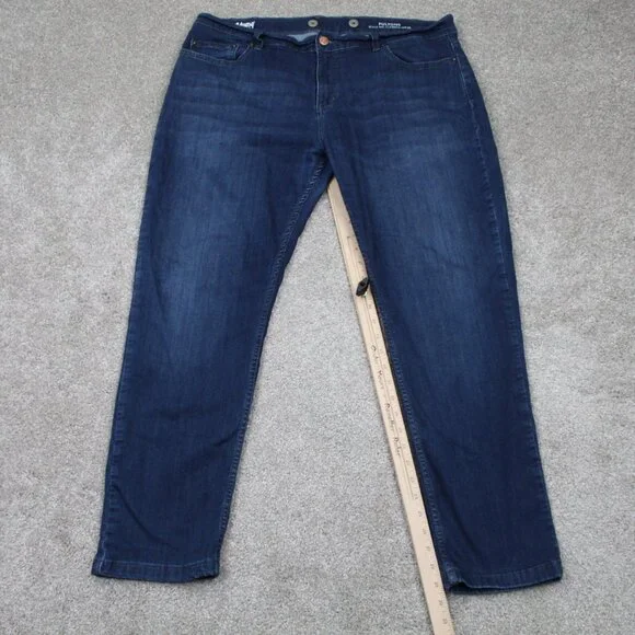 Mugsy Fultons Jeans Mens 40X30 Blue Dark Wash 5-Pocket Stretch Denim FLX3NFU